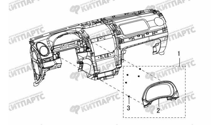 Накладка комбинации приборов Great Wall Hover H3 New