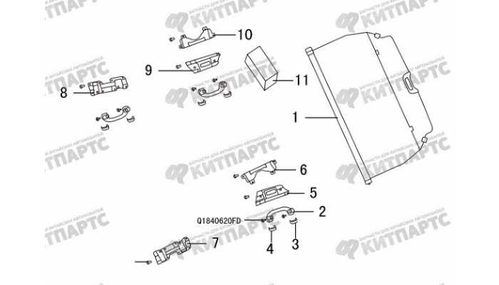 Шторка грузового отсека Great Wall Hover H5