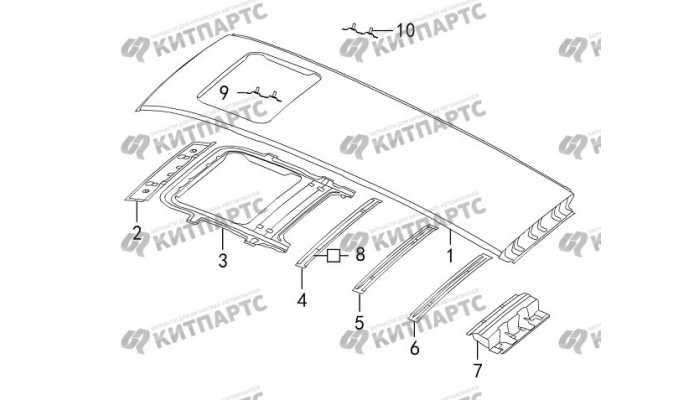 Панель крыши (под люк) Great Wall DW Hower H5