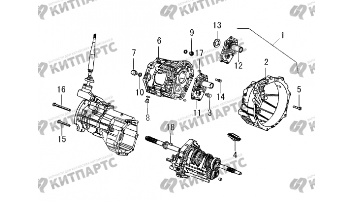 Картер КПП передний Great Wall